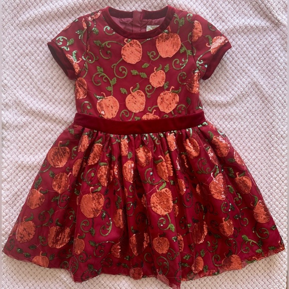 Disney Other - 5 & 6, Disney Snow White Princess Dress Embroidered Sequin Red and Gold